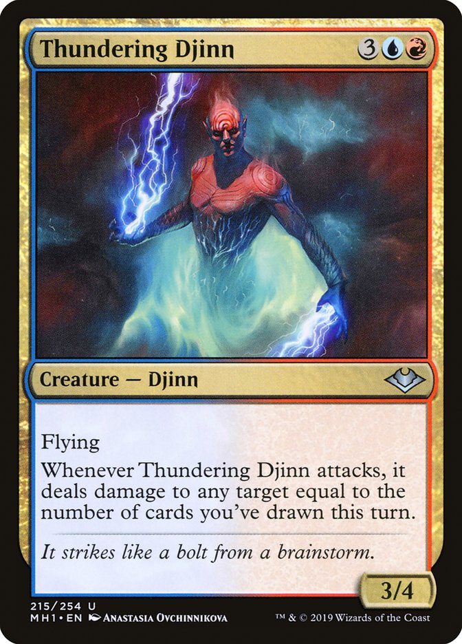 {C} Thundering Djinn [Modern Horizons][MH1 215]