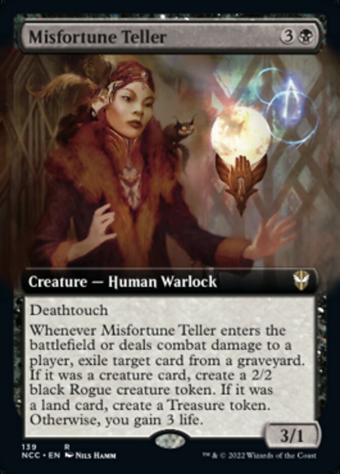 {R} Misfortune Teller (Extended Art) [Streets of New Capenna Commander][NCC 139]