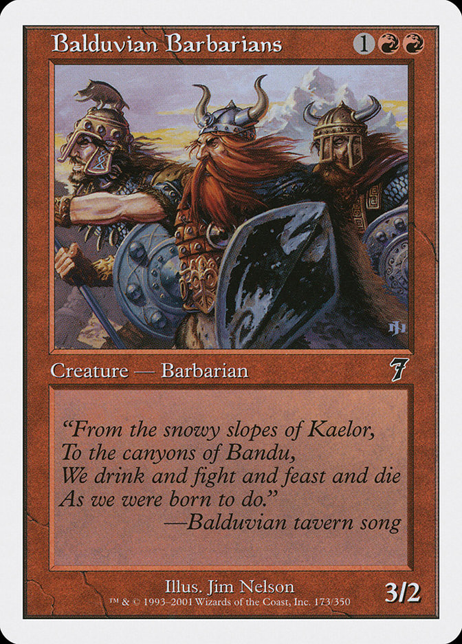 {C} Balduvian Barbarians [Seventh Edition][7ED 173]