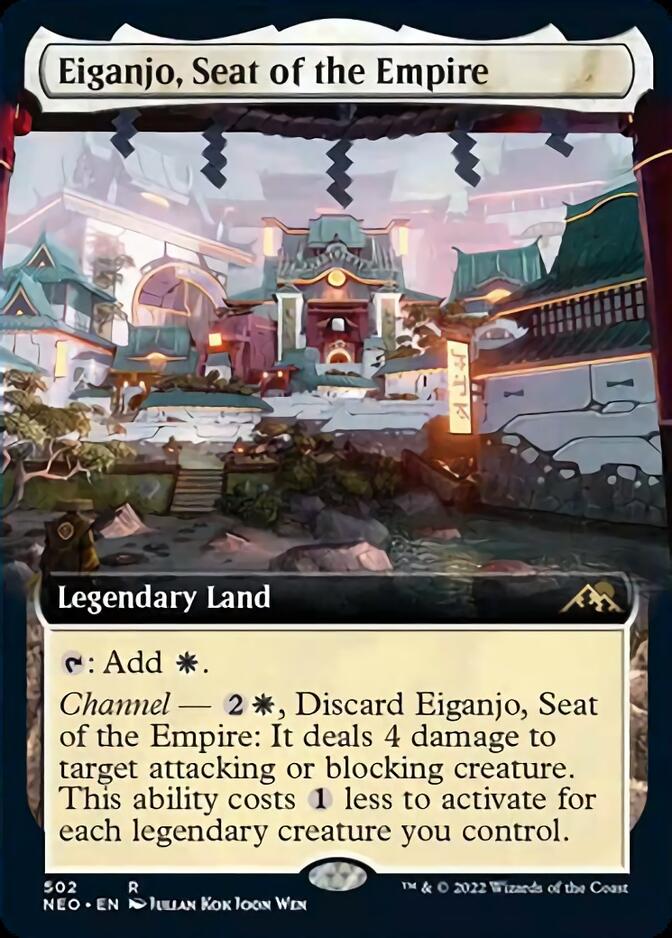 {@R} Eiganjo, Seat of the Empire (Extended Art) [Kamigawa: Neon Dynasty][NEO 502]