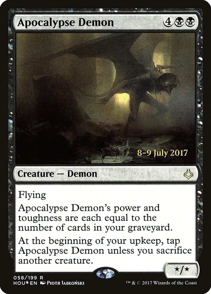 {R} Apocalypse Demon [Hour of Devastation Prerelease Promos][PR HOU 058]
