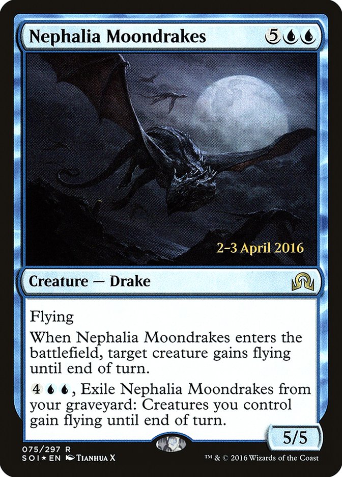 {R} Nephalia Moondrakes [Shadows over Innistrad Prerelease Promos][PR SOI 075]