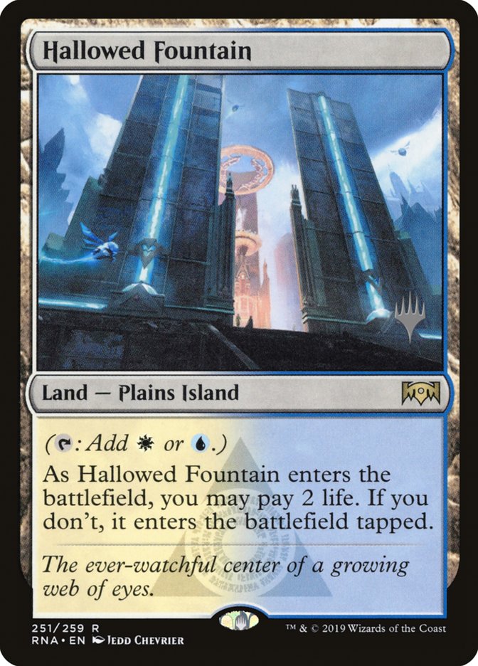 {R} Hallowed Fountain (Promo Pack) [Ravnica Allegiance Promos][PP RNA 251]