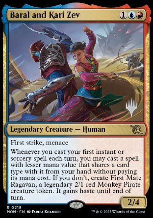 {@R} Baral and Kari Zev (Promo Pack) [March of the Machine Promos][PP MOM 218]