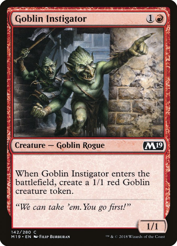 {C} Goblin Instigator [Core Set 2019][M19 142]