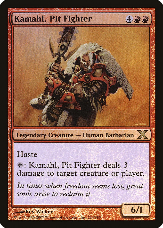 {R} Kamahl, Pit Fighter (Premium Foil) [Tenth Edition][FP 10E 214]