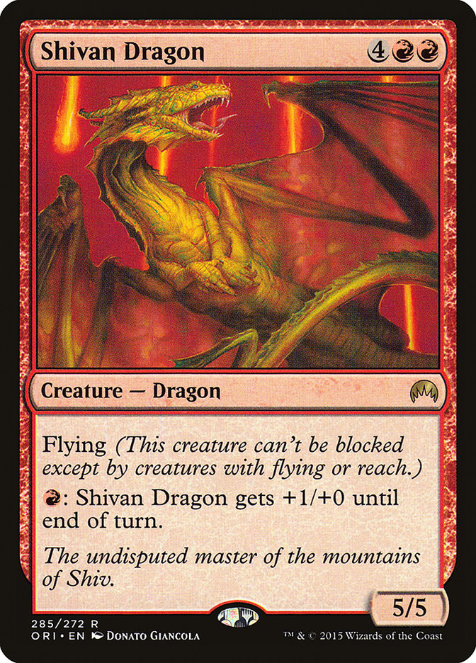 {R} Shivan Dragon [Magic Origins][ORI 285]