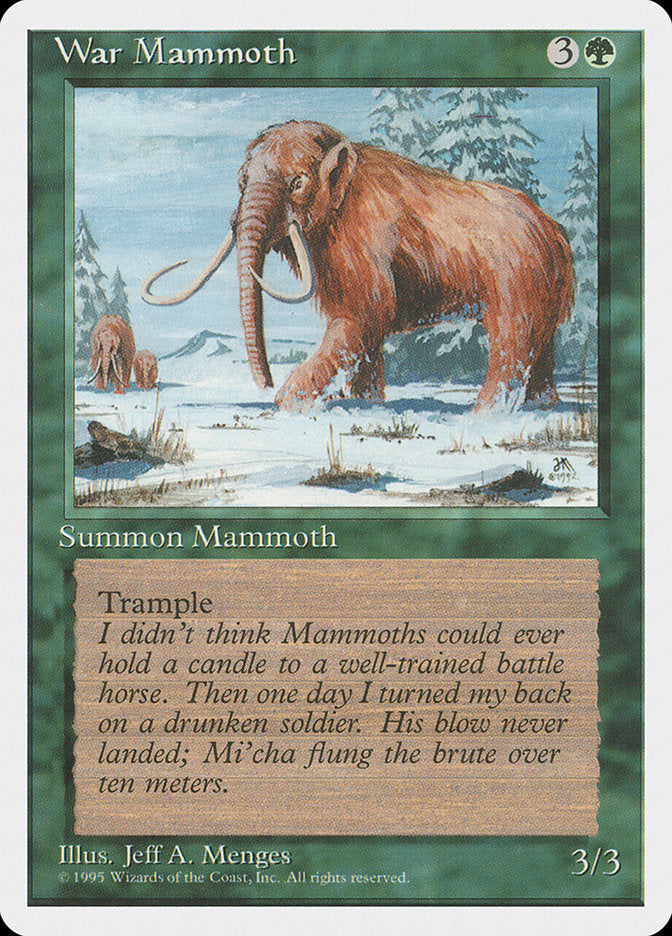 {C} War Mammoth [Fourth Edition][4ED 286]
