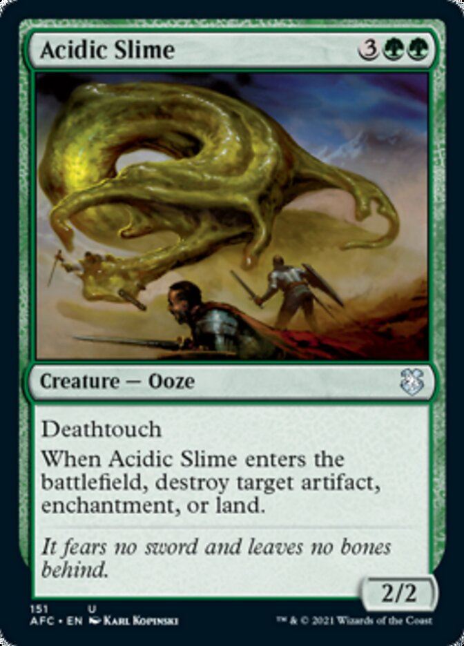 {C} Acidic Slime [Dungeons & Dragons: Adventures in the Forgotten Realms Commander][AFC 151]