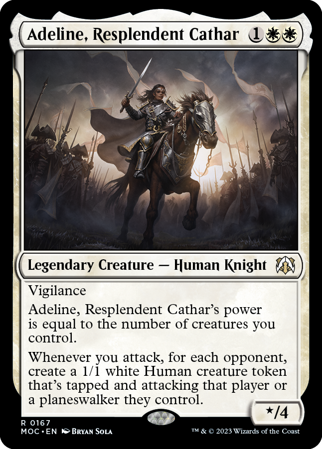 {R} Adeline, Resplendent Cathar [March of the Machine Commander][MOC 167]