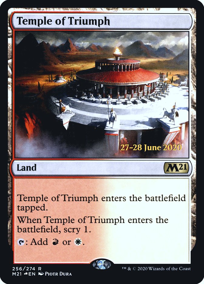 {R} Temple of Triumph [Core Set 2021 Prerelease Promos][PR M21 256]