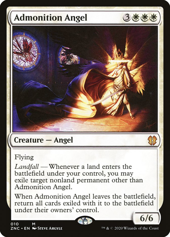 {R} Admonition Angel [Zendikar Rising Commander][ZNC 010]