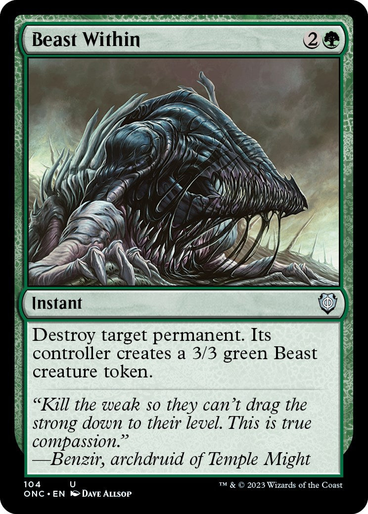 {C} Beast Within [Phyrexia: All Will Be One Commander][ONC 104]