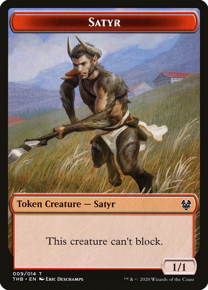 {T} Elemental // Satyr Double-sided Token [Theros Beyond Death Tokens][TTHB 008]
