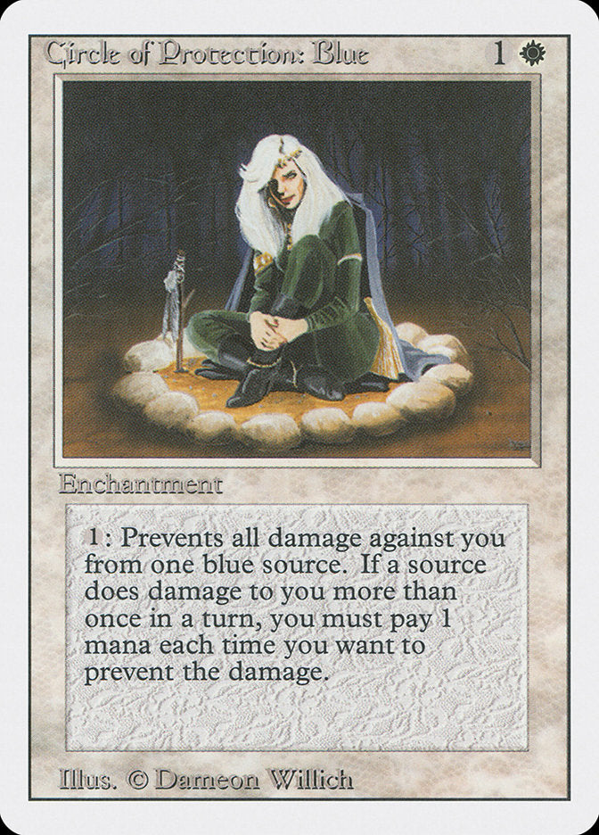 {C} Circle of Protection: Blue [Revised Edition][3ED 010]