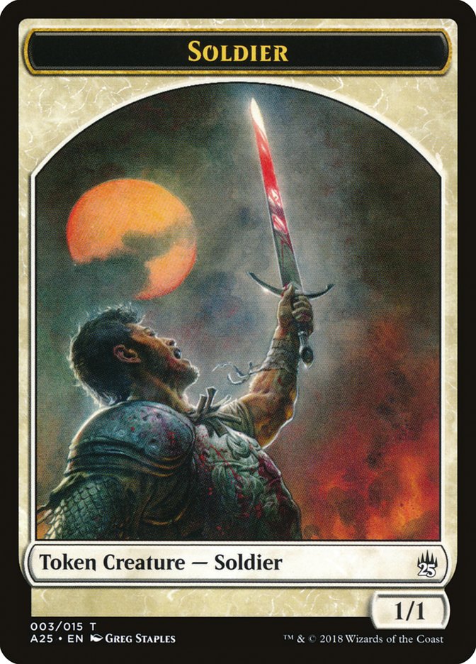 {T} Soldier Token [Masters 25 Tokens][TA25 003]