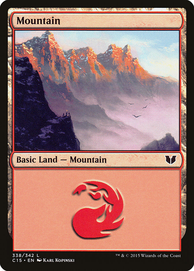 {B}[C15 338] Mountain (338) [Commander 2015]