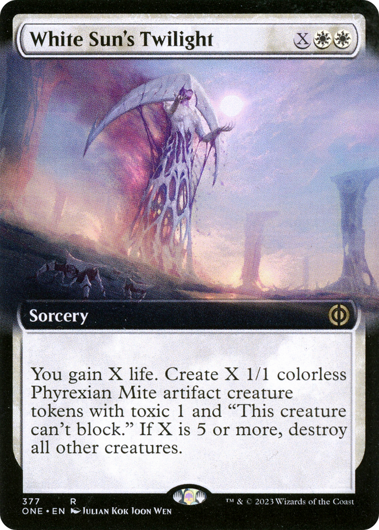 {@R} White Sun's Twilight (Extended Art) [Phyrexia: All Will Be One][ONE 377]