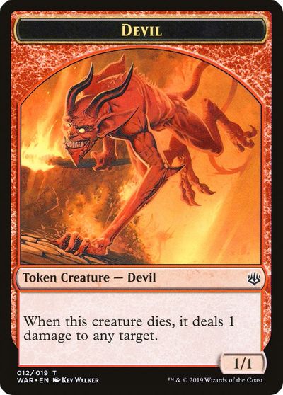 {T} Devil // Satyr Double-sided Token [Challenger Decks 2020 Tokens][TCH20 012]