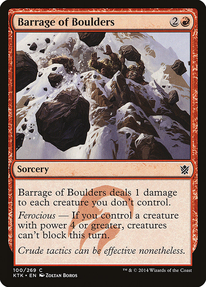 {C} Barrage of Boulders [Khans of Tarkir][KTK 100]