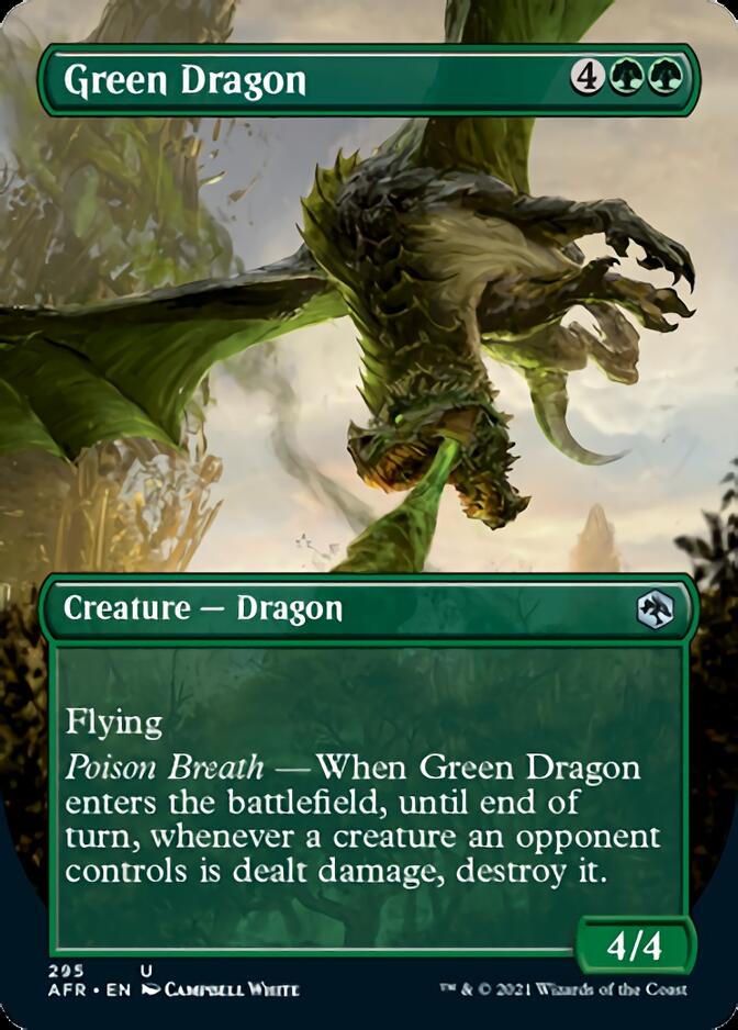 {C} Green Dragon (Borderless Alternate Art) [Dungeons & Dragons: Adventures in the Forgotten Realms][AFR 295]