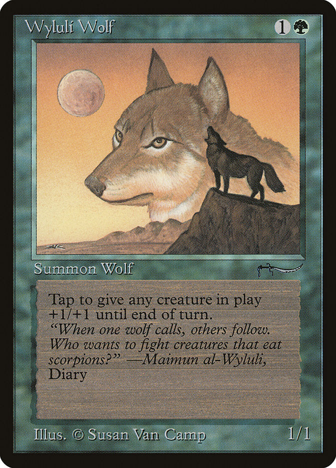 {C} Wyluli Wolf (Light Mana Cost) [Arabian Nights][LT ARN 055]