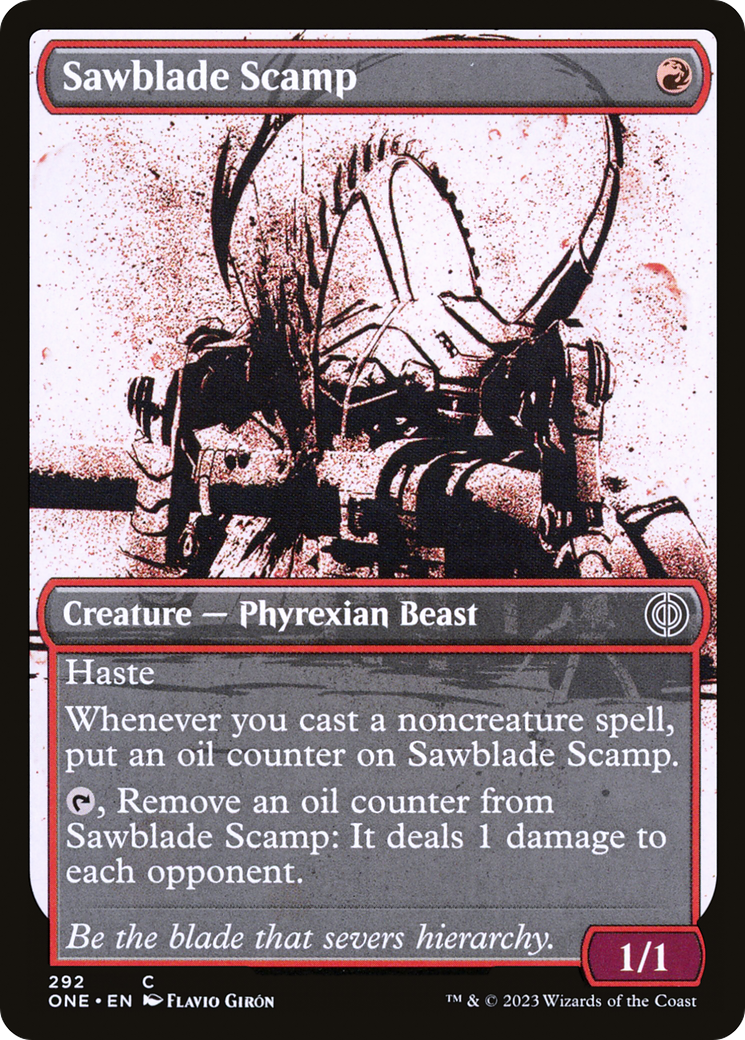 {@C} Sawblade Scamp (Showcase Ichor) [Phyrexia: All Will Be One][ONE 292]