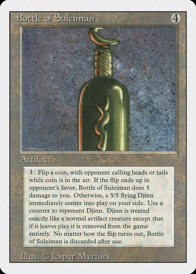 {R} Bottle of Suleiman [Revised Edition][3ED 237]