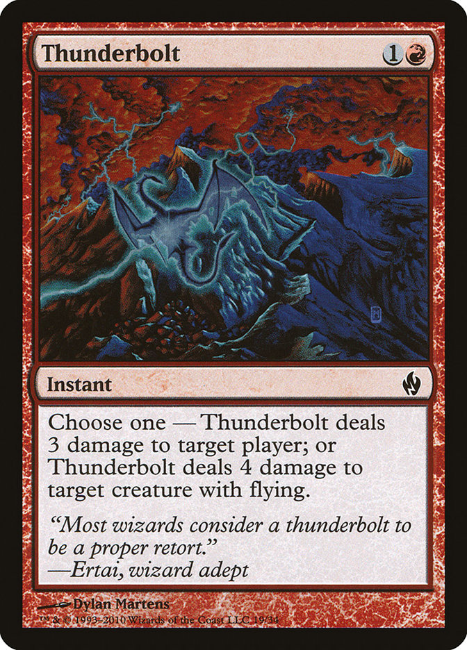 {C} Thunderbolt [Premium Deck Series: Fire and Lightning][PD2 019]