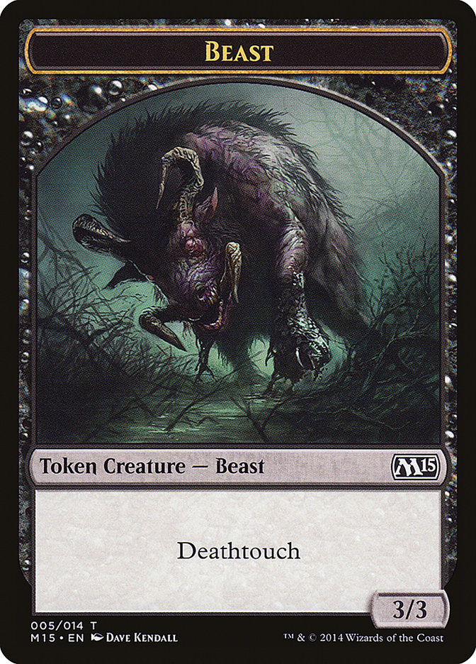 {T} Beast Token (005/014) [Magic 2015 Tokens][TM15 005]