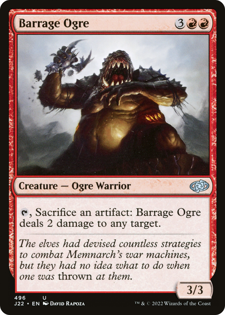 {C} Barrage Ogre [Jumpstart 2022][J22 496]