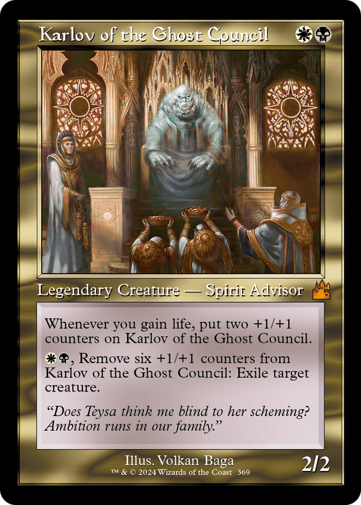 {R} Karlov of the Ghost Council (Retro Frame) [Ravnica Remastered][RVR 369]