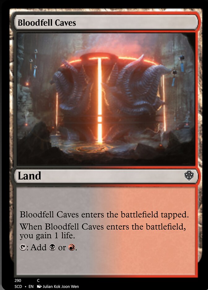 {C} Bloodfell Caves [Starter Commander Decks][SCD 290]