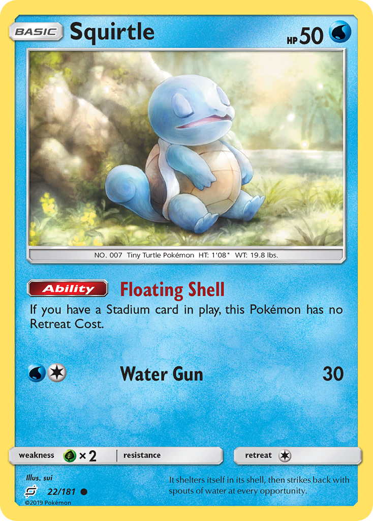 <PC> Squirtle (22/181) [Sun & Moon: Team Up]