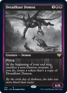 {@R} Dreadfeast Demon [Innistrad: Double Feature][DBL 375]