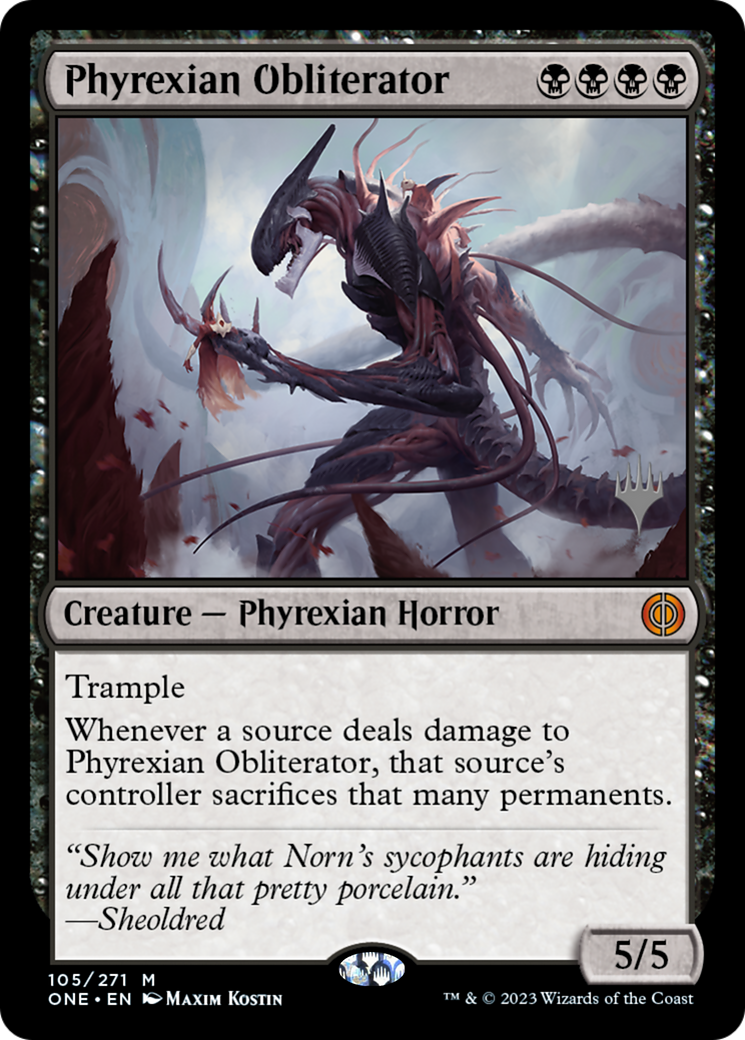 {@R} Phyrexian Obliterator (Promo Pack) [Phyrexia: All Will Be One Promos][PP ONE 105]