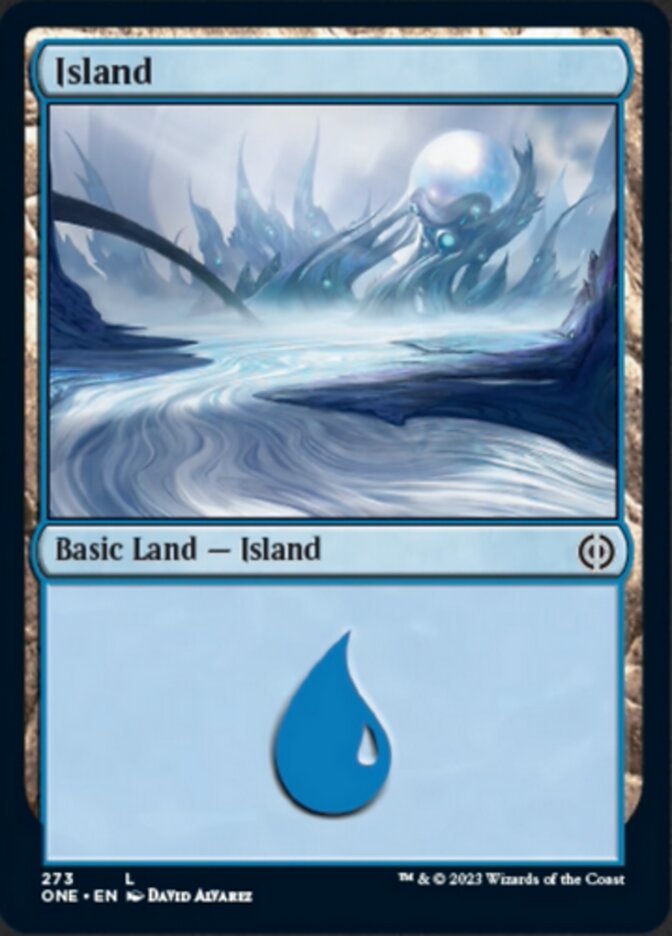 {@B} Island (273) [Phyrexia: All Will Be One][ONE 273]
