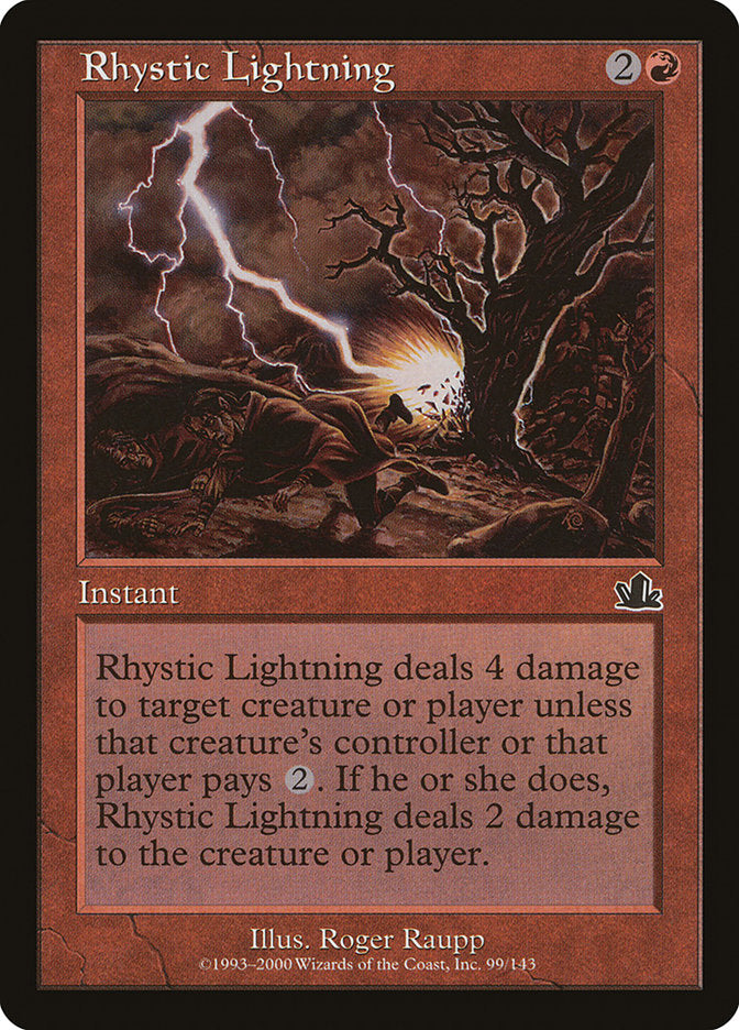 {C} Rhystic Lightning [Prophecy][PCY 099]