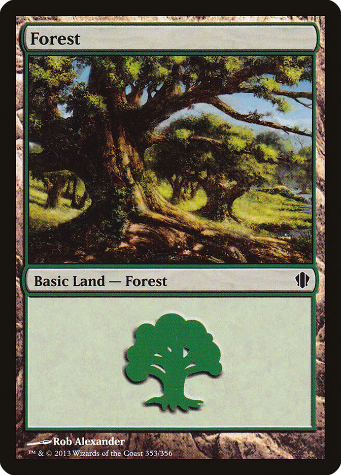 {B}[C13 353] Forest (353) [Commander 2013]