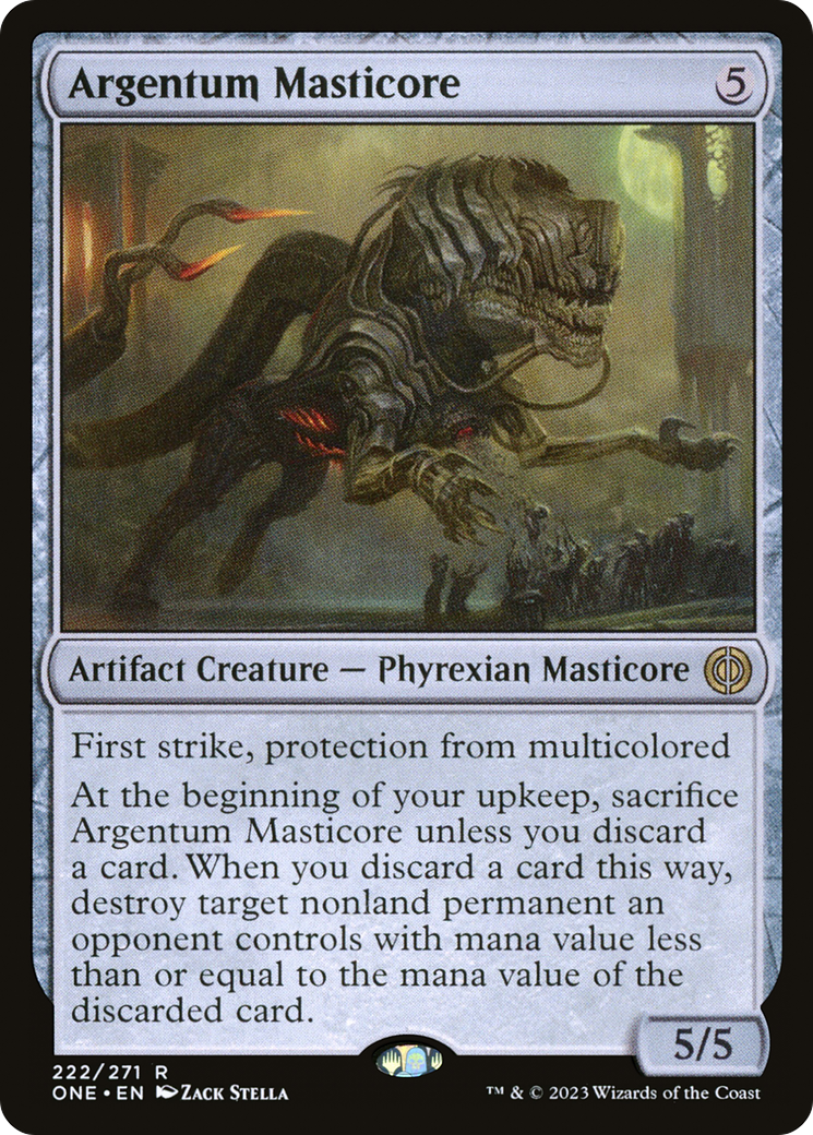 {@R} Argentum Masticore [Phyrexia: All Will Be One][ONE 222]
