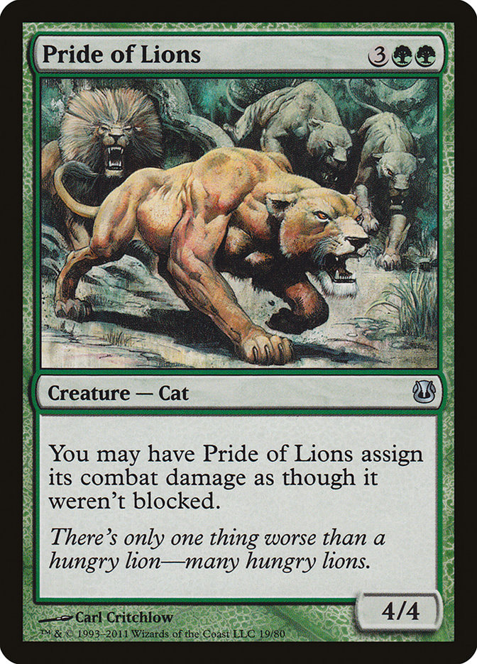 {C} Pride of Lions [Duel Decks: Ajani vs. Nicol Bolas][DDH 019]