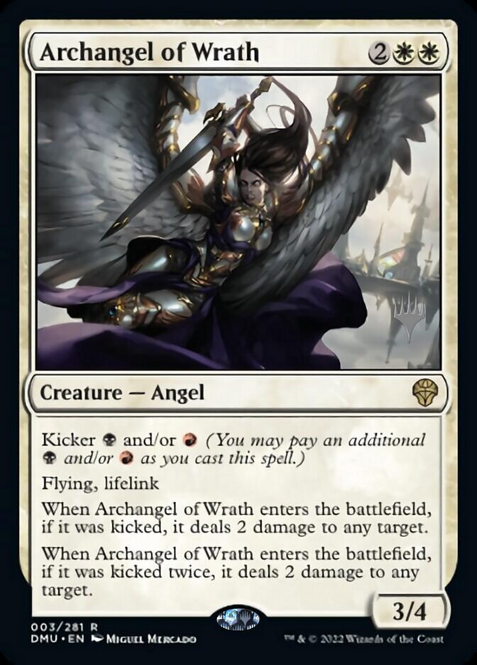 {@R} Archangel of Wrath (Promo Pack) [Dominaria United Promos][PP DMU 003]