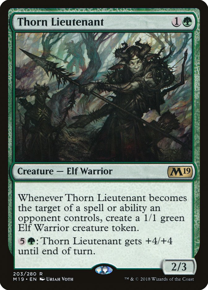 {R} Thorn Lieutenant [Core Set 2019][M19 203]