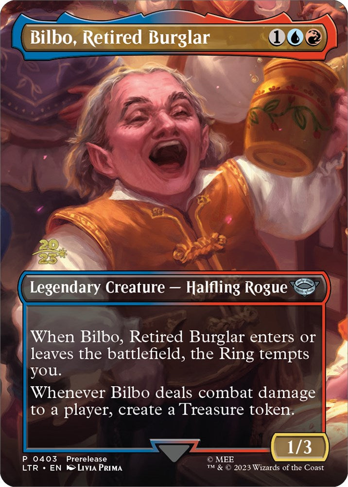 {C} Bilbo, Retired Burglar [The Lord of the Rings: Tales of Middle-Earth Prerelease Promos][PR LTR 403]