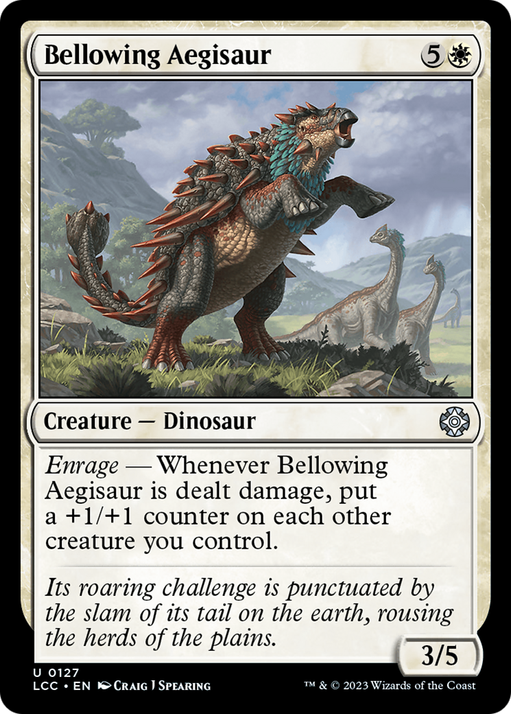 {@@LCC-C} Bellowing Aegisaur [The Lost Caverns of Ixalan Commander][LCC 127]