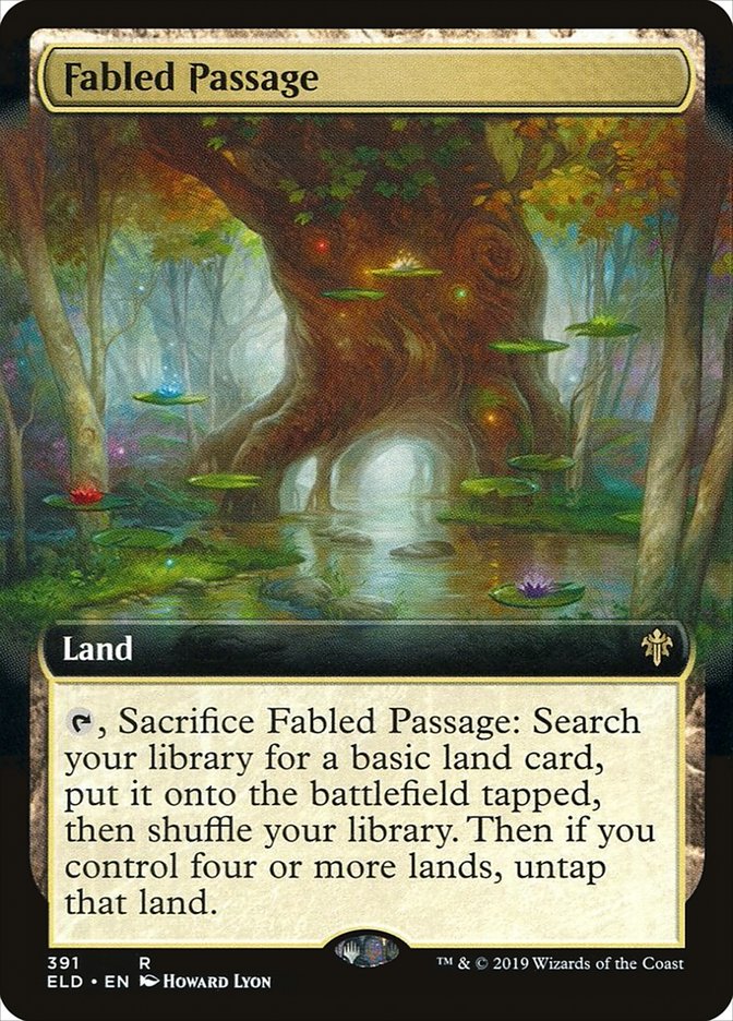 {R} Fabled Passage (Extended Art) [Throne of Eldraine][ELD 391]