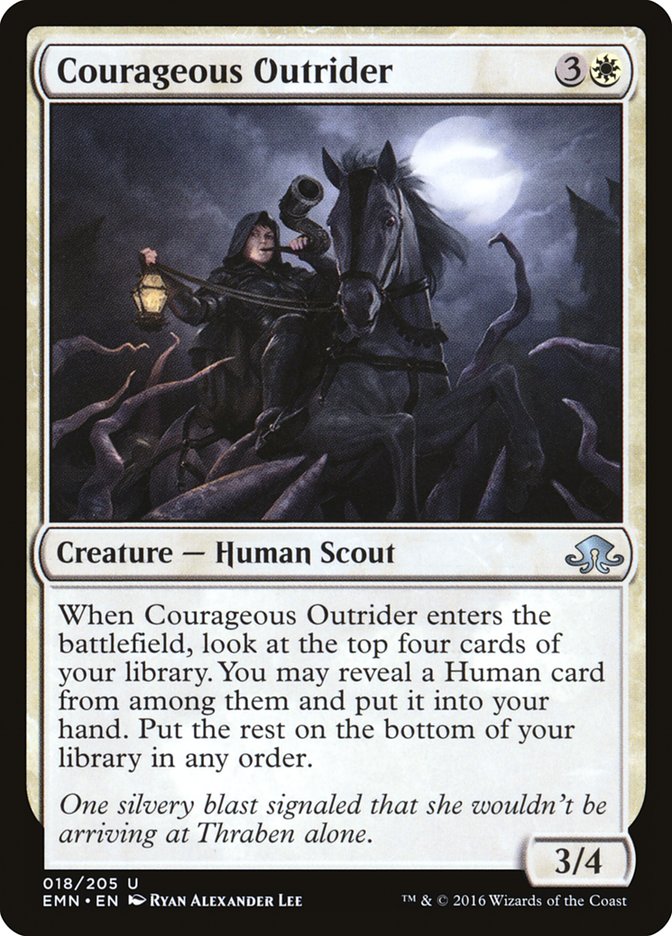 {C} Courageous Outrider [Eldritch Moon][EMN 018]