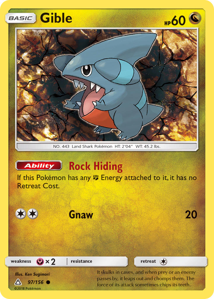 <PC> Gible (97/156) [Sun & Moon: Ultra Prism]