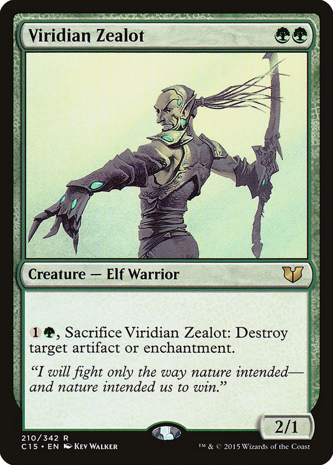 {R} Viridian Zealot [Commander 2015][C15 210]