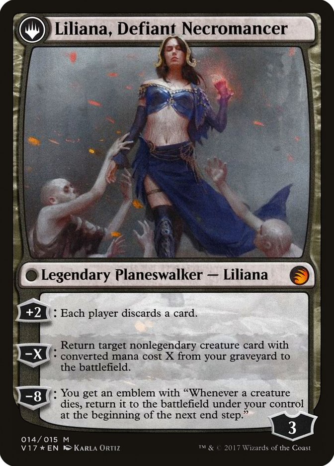 {R} Liliana, Heretical Healer // Liliana, Defiant Necromancer [From the Vault: Transform][V17 014]